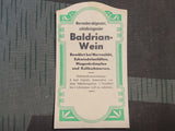 Lot of 5 Baldrian Wein Paper Labels