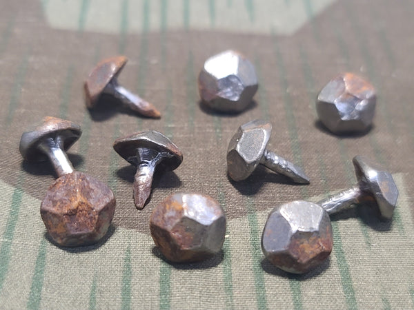 Original Wehrmacht 6-Sided Hobnails (Set of 20)