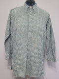German Civilian Shirt Green and White Check 44" Chest