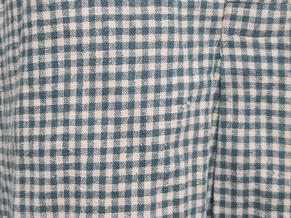 German Civilian Shirt Green and White Check 44" Chest