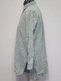 German Civilian Shirt Green and White Check 44" Chest