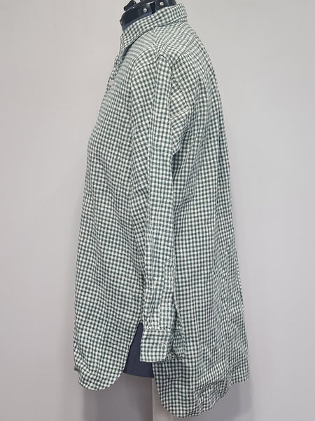 German Civilian Shirt Green and White Check 44" Chest