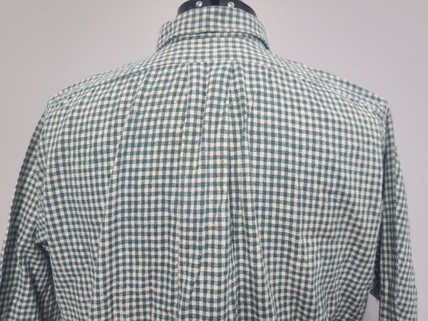 German Civilian Shirt Green and White Check 44" Chest