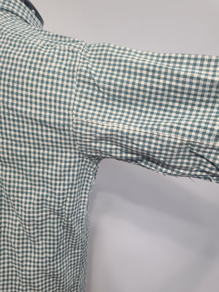 German Civilian Shirt Green and White Check 44" Chest
