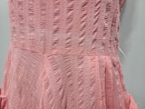 Pink Seersucker Sleeveless Dress <br> (B-33" W-26")