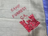 Camp Forrest GA Engineer Silk Sweetheart Hankie
