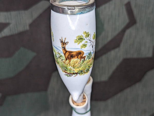 Deer Scene Traditional German Pipe