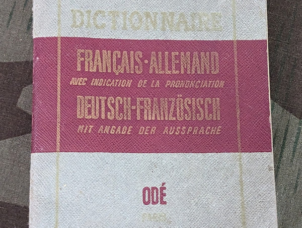 German-French French-German Dictionary Paris 1941