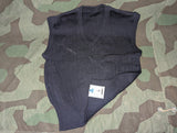Deadstock German Sweater Vest in Dark Blue with Tags