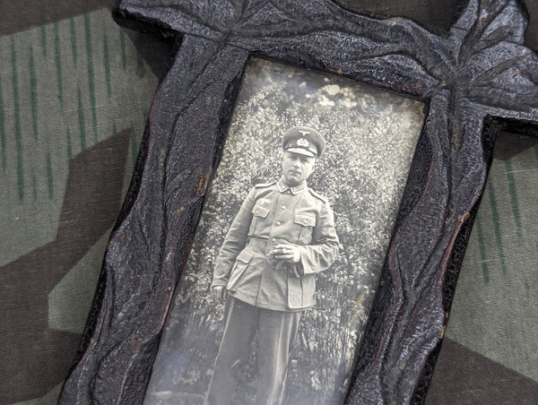 German Soldier Framed Photo