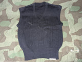 Deadstock German Sweater Vest in Dark Blue with Tags