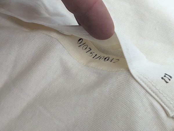 Original Unissued White Wehrmacht Under Shirts R.B.Nr.