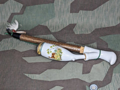 Deer Scene Traditional German Pipe