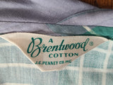 Green and Gray Plaid Dress <br> (B-41" W-32" H-42")