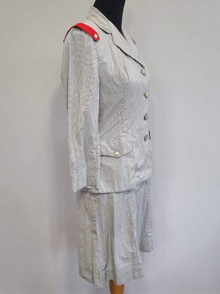 Cadet Nurse Summer Uniform Jacket & Skirt <br> (B-37" W-26.5" H-36")