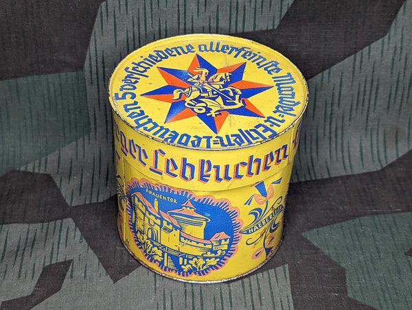 Yellow Haeberlein Metzger Lebkuchen Cookie Tin