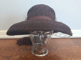 Brown Hat with Netting