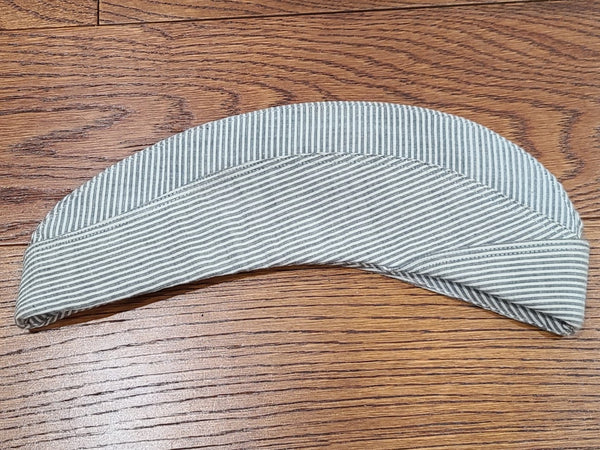 WAVES Seersucker & Navy Garrison Caps & White Topper (Size 22 & 22 1/2) Named