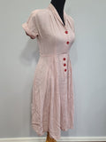 Pink Line Plaid Dress <br> (B-35" W-25" H-37")