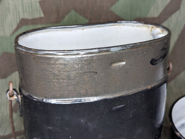 WWI Enamel Mess Kit Nice