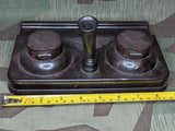 Bakelite Desk Inkwell Set Helit DRGM