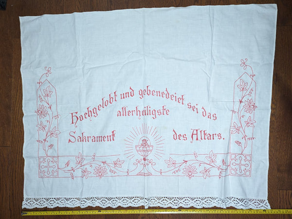 German Religious Altar Cloth