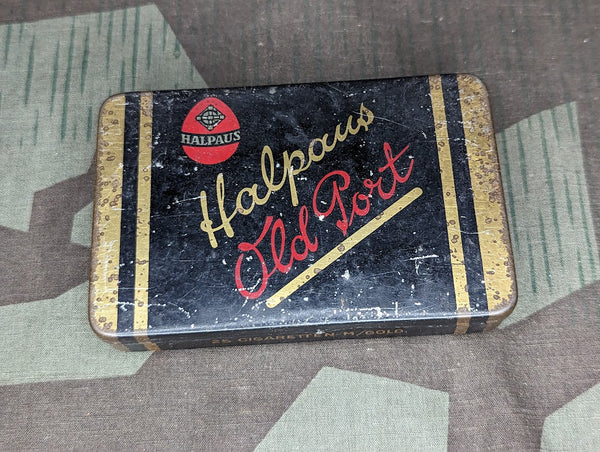 Prewar Halpaus Old Port German Cigarette Tin