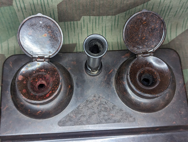 Bakelite Desk Inkwell Set Helit DRGM