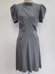 German Gray Dress <br> (B-34" W-27.5" H-35")