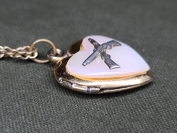 Infantry Sweetheart Locket Necklace
