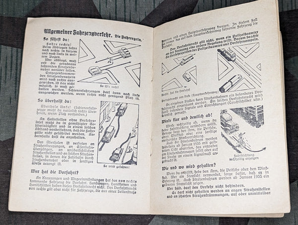 Original NSDAP Traffic Manual "Traffic Discipline is Your Duty!"