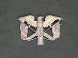 Patriotic Eagle and American Flag Pin
