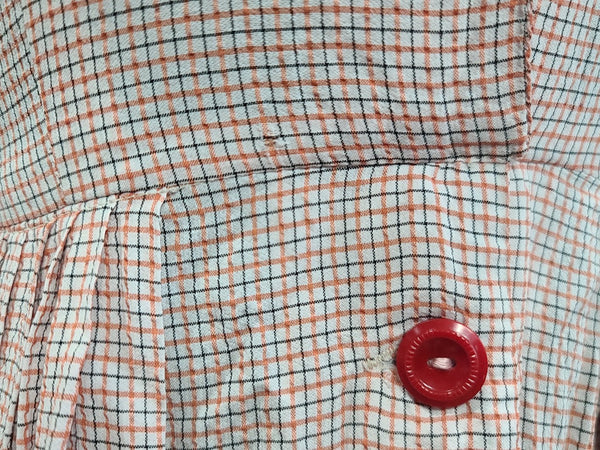 Pink Line Plaid Dress <br> (B-35" W-25" H-37")