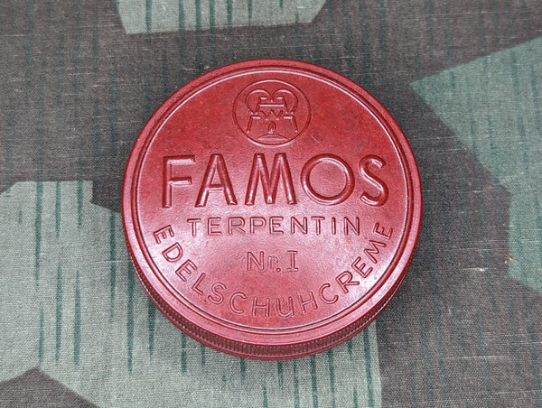 Bakelite Famos Shoe Polish Container