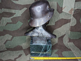 German Soldier with Stahlhelm Bronze 11.5" Tall F.P.Zimer