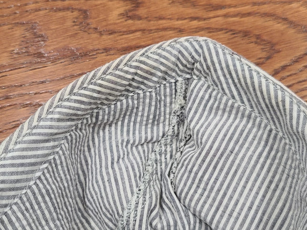 WAVES Seersucker & Navy Garrison Caps & White Topper (Size 22 & 22 1/2) Named