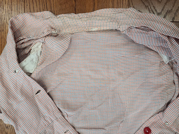 Pink Line Plaid Dress <br> (B-35" W-25" H-37")