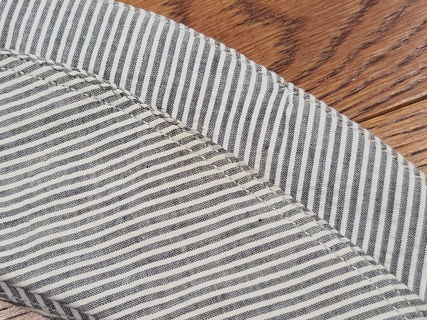 WAVES Seersucker & Navy Garrison Caps & White Topper (Size 22 & 22 1/2) Named