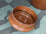 Brown Enamel Milk Can