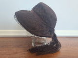 Brown Hat with Netting