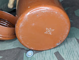 Brown Enamel Milk Can