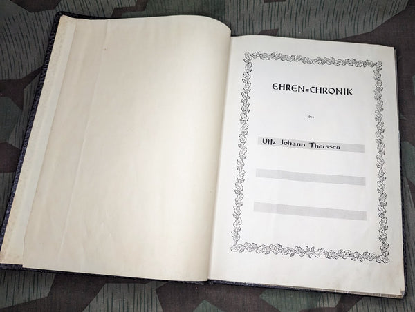 Original Ehren-Chronik Photo Album Stripped