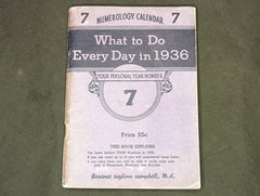 1936 American Numerology Book