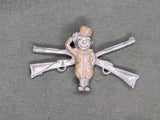 Soldier and Crossed Rifles Pin (AS-IS)