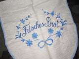 Embroidered Frisches Brot Bread Bag