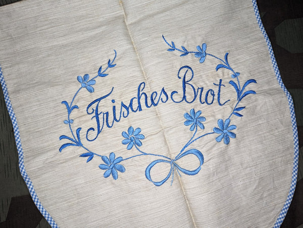 Embroidered Frisches Brot Bread Bag