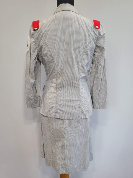 Cadet Nurse Summer Uniform Jacket & Skirt <br> (B-37" W-26.5" H-36")
