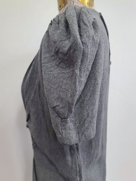 German Gray Dress <br> (B-34" W-27.5" H-35")