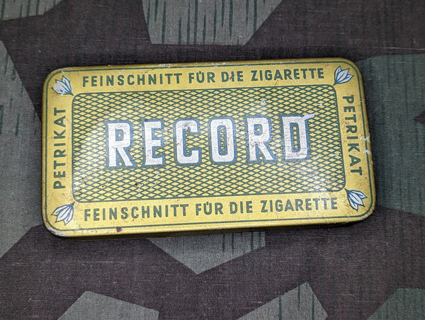 Record Cigarette Loose Tobacco Tin