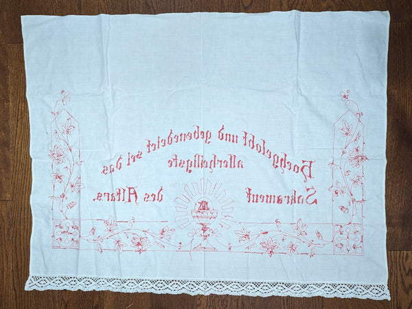 German Religious Altar Cloth